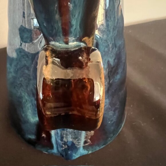 Irish COLM DE RIS Pitcher Jug Vase Irish Studio Art Pottery Celtic Ireland 7-1/2 - Picture 8 of 13